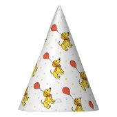 Happy Hunde mit Balloons-Muster Partyhütchen (Links)