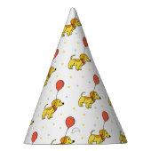 Happy Hunde mit Balloons-Muster Partyhütchen (Rechts)