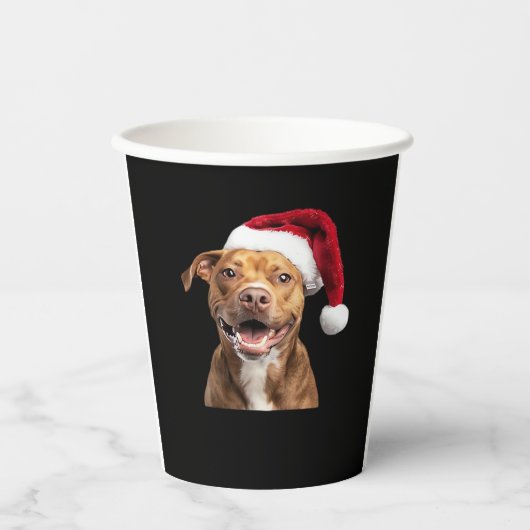 Happy Hunde zu Weihnachten Funny Dogs Classic T - Pappbecher (Vorderseite)