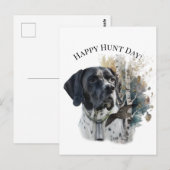 Happy Hunt Day! Postkarte (Vorne/Hinten)