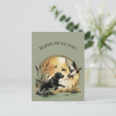 Happy Hunt Day! Postkarte (Stehend Vorderseite)