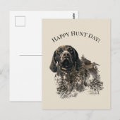 Happy Hunt Day! Postkarte (Vorne/Hinten)