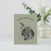 Happy Hunt Day! Postkarte (Stehend Vorderseite)