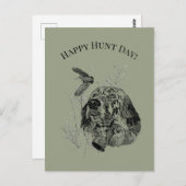Happy Hunt Day! Postkarte (Vorne/Hinten)