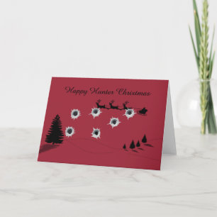 Happy Hunter Christmas Feiertagskarte