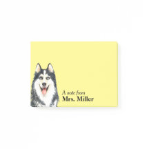 Happy Husky Personalisiert Notes