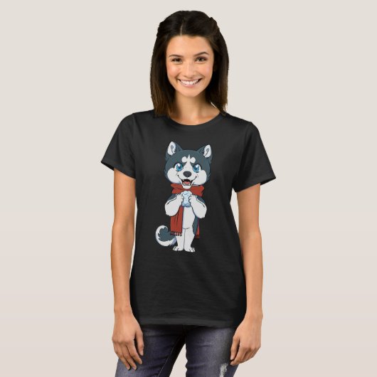 Happy Husky T-Shirt (Vorne ganz)