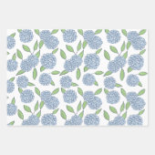 Happy Hydrangea Gift Wrap Geschenkpapier Set (Vorderseite 3)