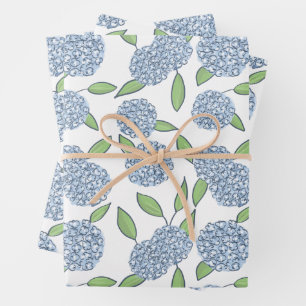 Happy Hydrangea Gift Wrap Geschenkpapier Set