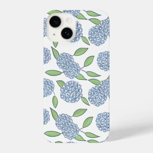 Happy Hydrangea Preppy Phone Case iPhone Hülle (Rückseite)