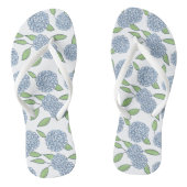 Happy Hydrangeas etwas Blue Wedding Weekend Badesandalen (Fußbett)