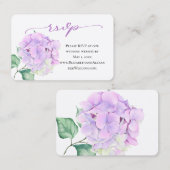 Happy Hygrangea Wedding Website UAWG Visitenkarte (Vorne/Hinten)