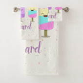 Happy Ice Cream Lächeln Bars & Popsicles Badhandtuch Set (Insitu)