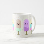 Happy Ice Cream Lächeln Bars & Popsicles Kaffeetasse (VorderseiteRechts)