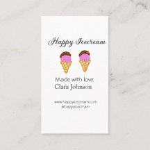 Happy Icecream add name website social media 