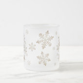 Happy Iced Gingerbread Man Mattiert Snowflakes Tas Mattglastasse (Mittel)