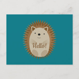 Happy Igel Feiertagspostkarte