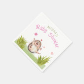 Happy Igel Garden Party Babydusche Serviette (Ecke)