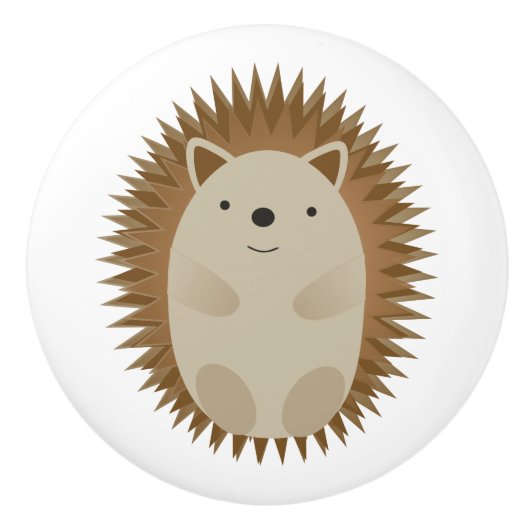 Happy Igel Keramikknauf (Vorderseite)
