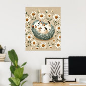 Happy Igel Poster (Heimbüro)