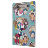 Happy Illustrated Clipboard Klemmbrett (Links)