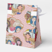 Happy Illustrated Gift Favor Box Geschenkschachtel (Rückseite)