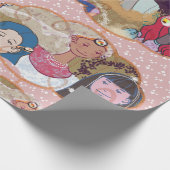 Happy Illustrated Gift Wrapping Paper Geschenkpapier (Ecke)