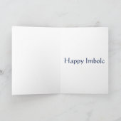 Happy Imbolc (Schwarzthornblüte) Karte (Innenseite)
