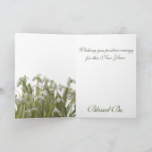 Happy Imbolc Snowdrops Feiertagskarte (Innenseite)