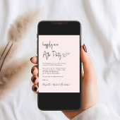 Happy immer nach dem Foto Hochzeit Empfang Einladung