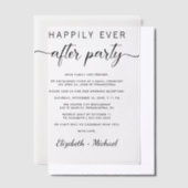 Happy immer nach dem Party Hochzeit Empfang Pergament Einladungen (Versetzt)