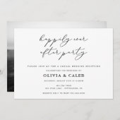 Happy immer nach Hochzeit Einladung (Vorne/Hinten)