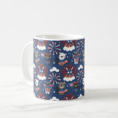 Happy Independence Day & 4. Juli Geschenk Idee Kaffeetasse (Vorderseite Links)