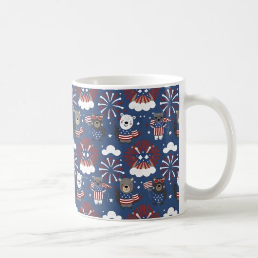 Happy Independence Day & 4. Juli Geschenk Idee Kaffeetasse (Rechts)