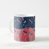 Happy Independence Day & 4. Juli Geschenk Idee Kaffeetasse (Vorderseite Links)