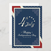 Happy Independence Day America Feiertagskarte (Vorne/Hinten)