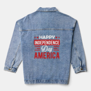 Happy Independence Day America Jeansjacke