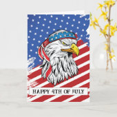 Happy Independence Day America Karte (Gelbe Blume)