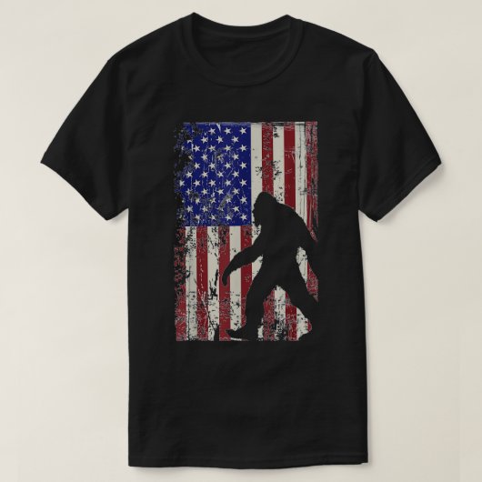 Happy Independence Day Bigfoot 4. july Merica T-Shirt (Design vorne)