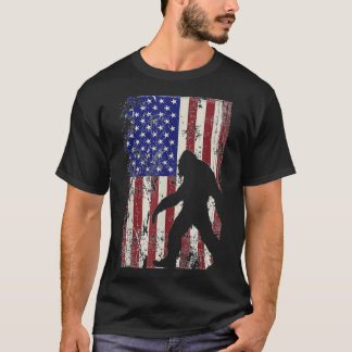 Happy Independence Day Bigfoot 4. july Merica T-Shirt