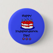 Happy Independence Day Button (Vorderseite)
