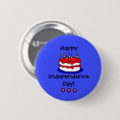 Happy Independence Day Button (Vorne & Hinten)