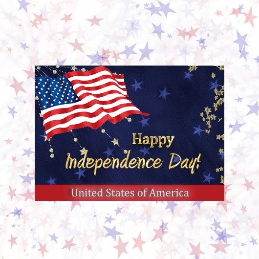 Happy Independence Day Card Feiertagskarte