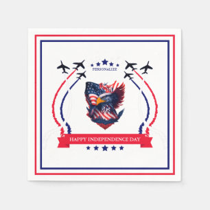 Happy Independence Day Celebration Party Supplies Serviette