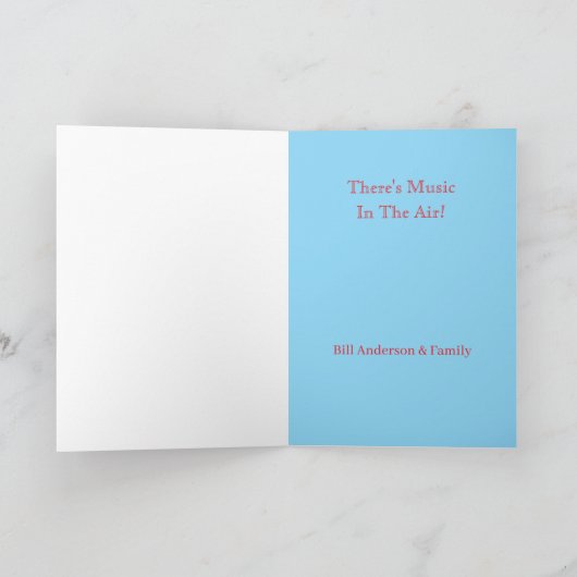 Happy Independence Day Fifes und Trommeln Karte (Innenseite)