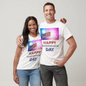 Happy Independence Day Fireworks T-Shirt (Unisex)