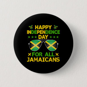 Happy Independence Day For All Jamaicans Sungles Button