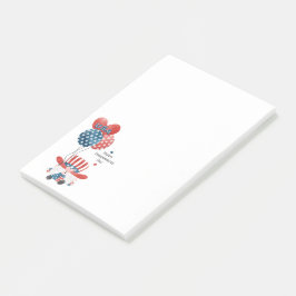 Happy Independence Day Gnome Post-it Klebezettel