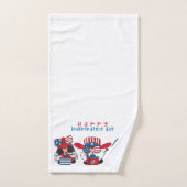 Happy Independence Day Gnomes Badhandtuch Set (Handtuch)
