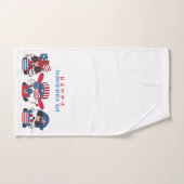 Happy Independence Day Gnomes Badhandtuch Set (Handtuch)